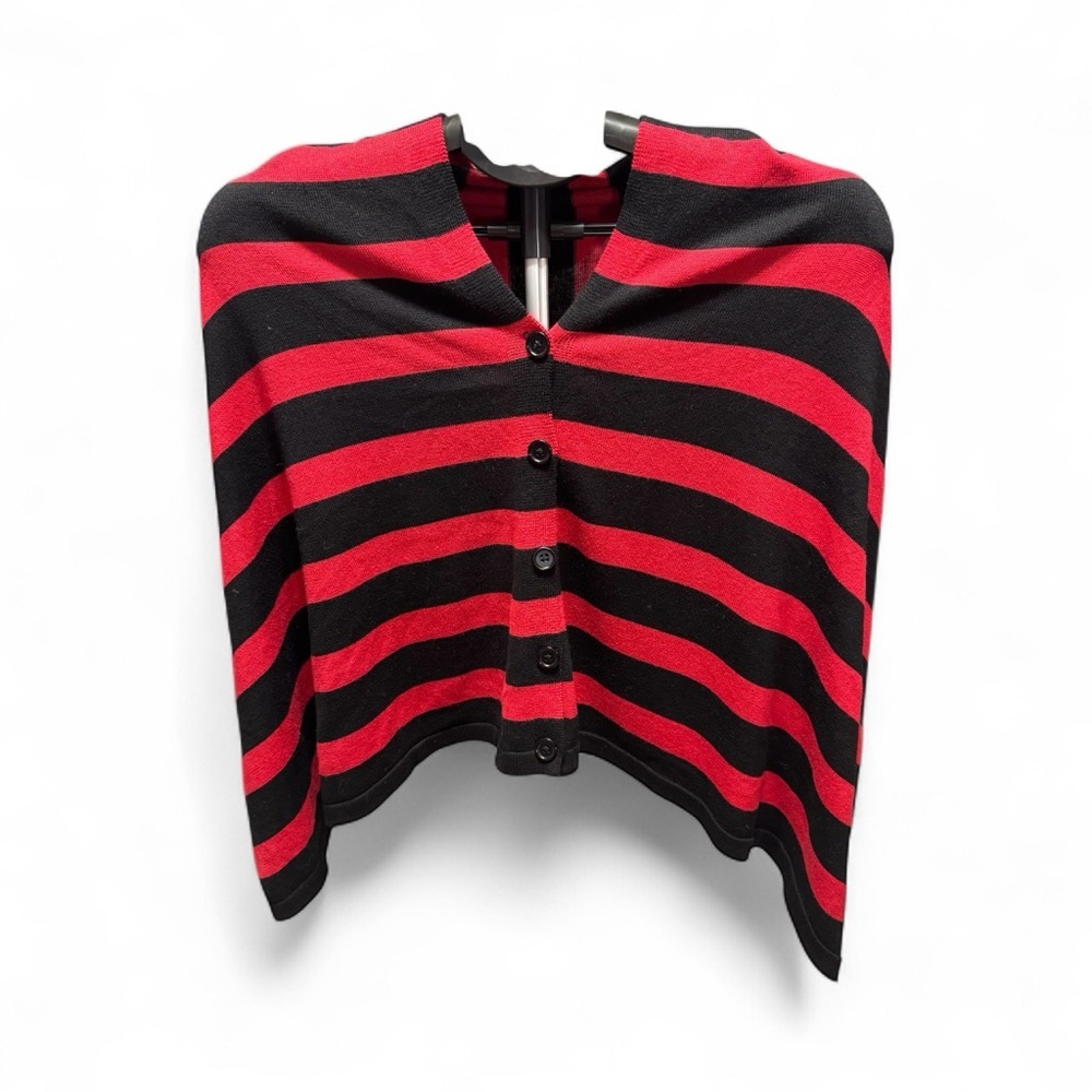 Striped Red and Black Women's Cardigan